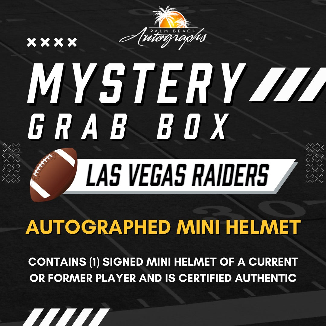 Mystery Grab Box - Las Vegas Raiders NFL Football Autographed Mini Helmet