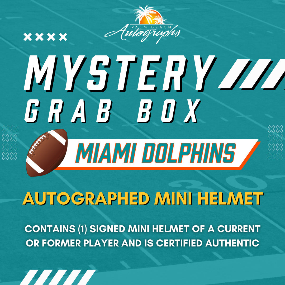 Mystery Grab Box - Miami Dolphins NFL Autographed Mini Helmet