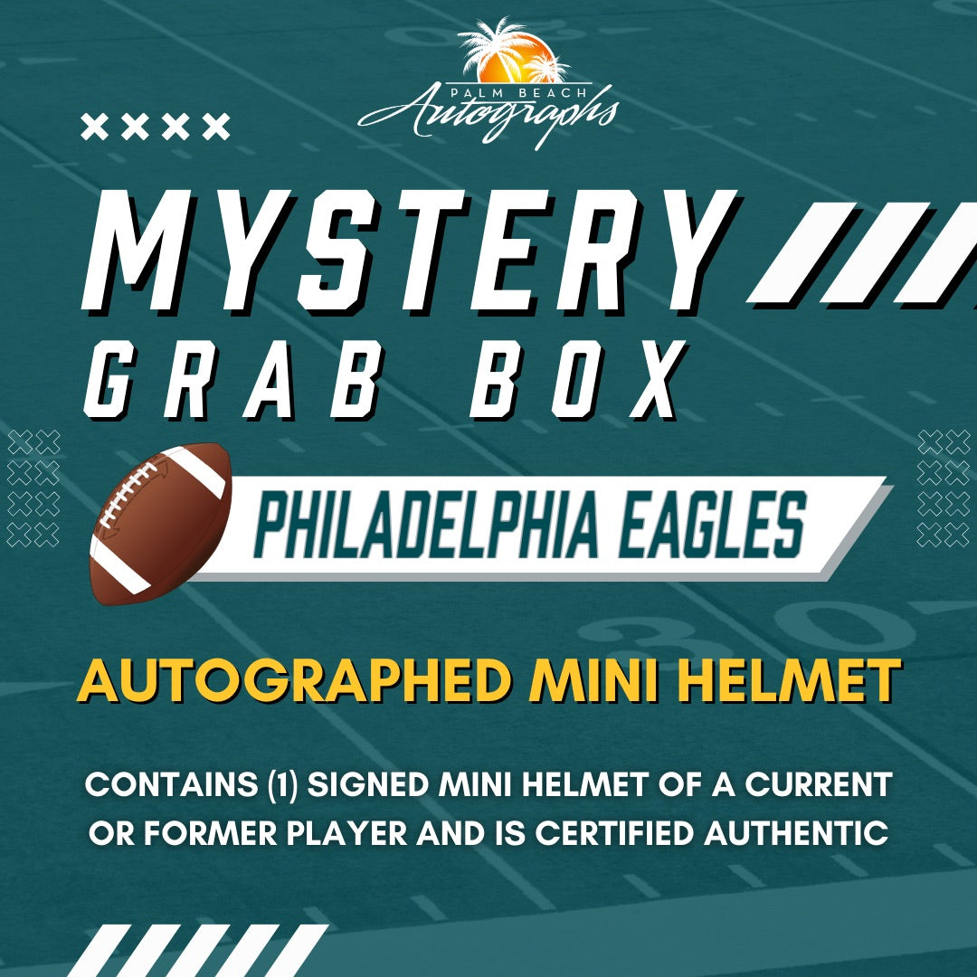 Mystery Grab Box - Philadelphia Eagles NFL Football Autographed Mini Helmet