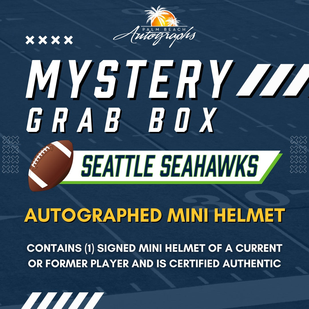 Mystery Grab Box - Seattle Seahawks NFL Football Autographed Mini Helmet