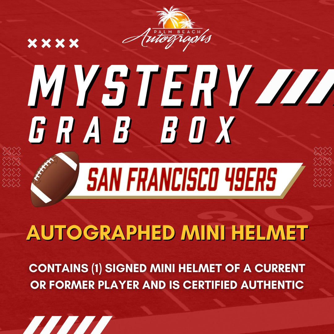 Mystery Grab Box - San Francisco 49ers NFL Football Autographed Mini Helmet