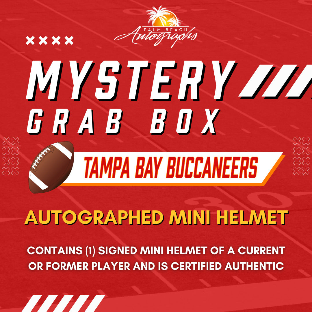 Mystery Grab Box - Tampa Bay Buccaneers NFL Autographed Mini Helmet