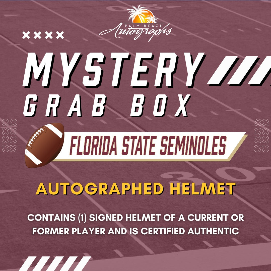 Mystery Grab Box - Florida State Seminoles NCAA Football Autographed Full Size Helmet