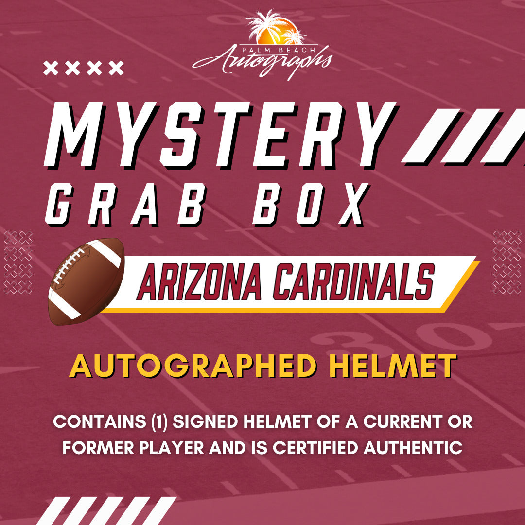 Mystery Grab Box - Arizona Cardinals NFL Football Autographed Full Size Helmet