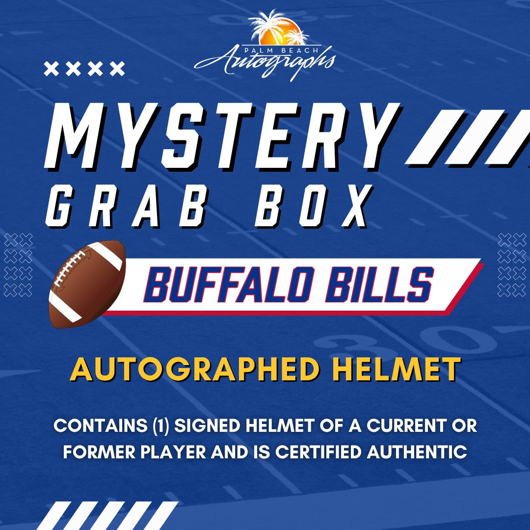Mystery Grab Box - Buffalo Bills NFL Football Autographed Deluxe Full-Size Replica Helmet