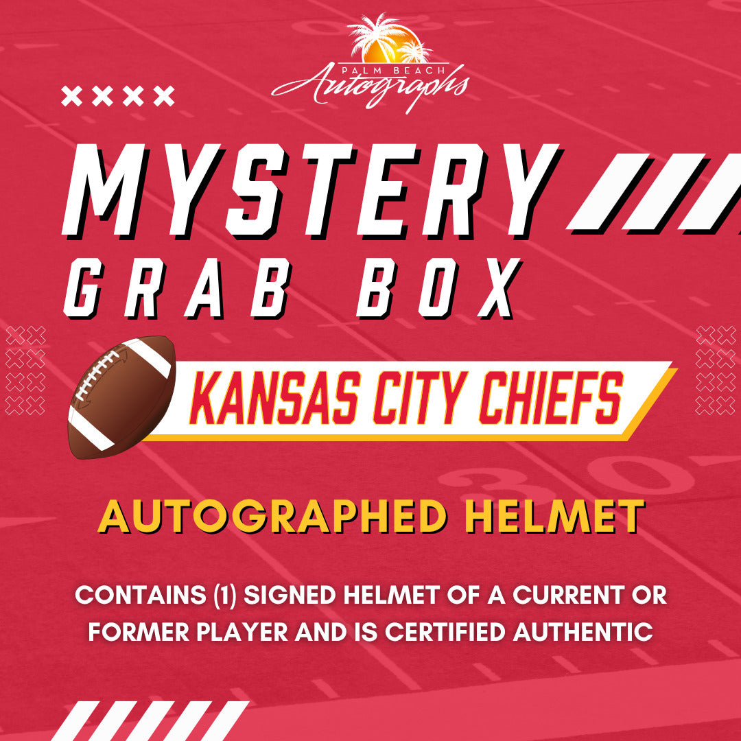 Mystery Grab Box - Kansas City Chiefs NFL Football Autographed Full Size Helmet