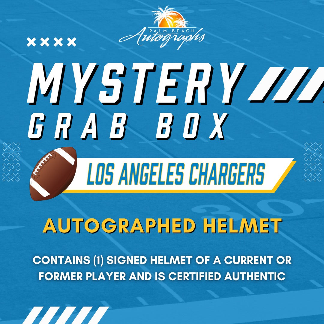 Mystery Grab Box - Los Angeles Chargers NFL Football Autographed Deluxe Full-Size Replica Helmet