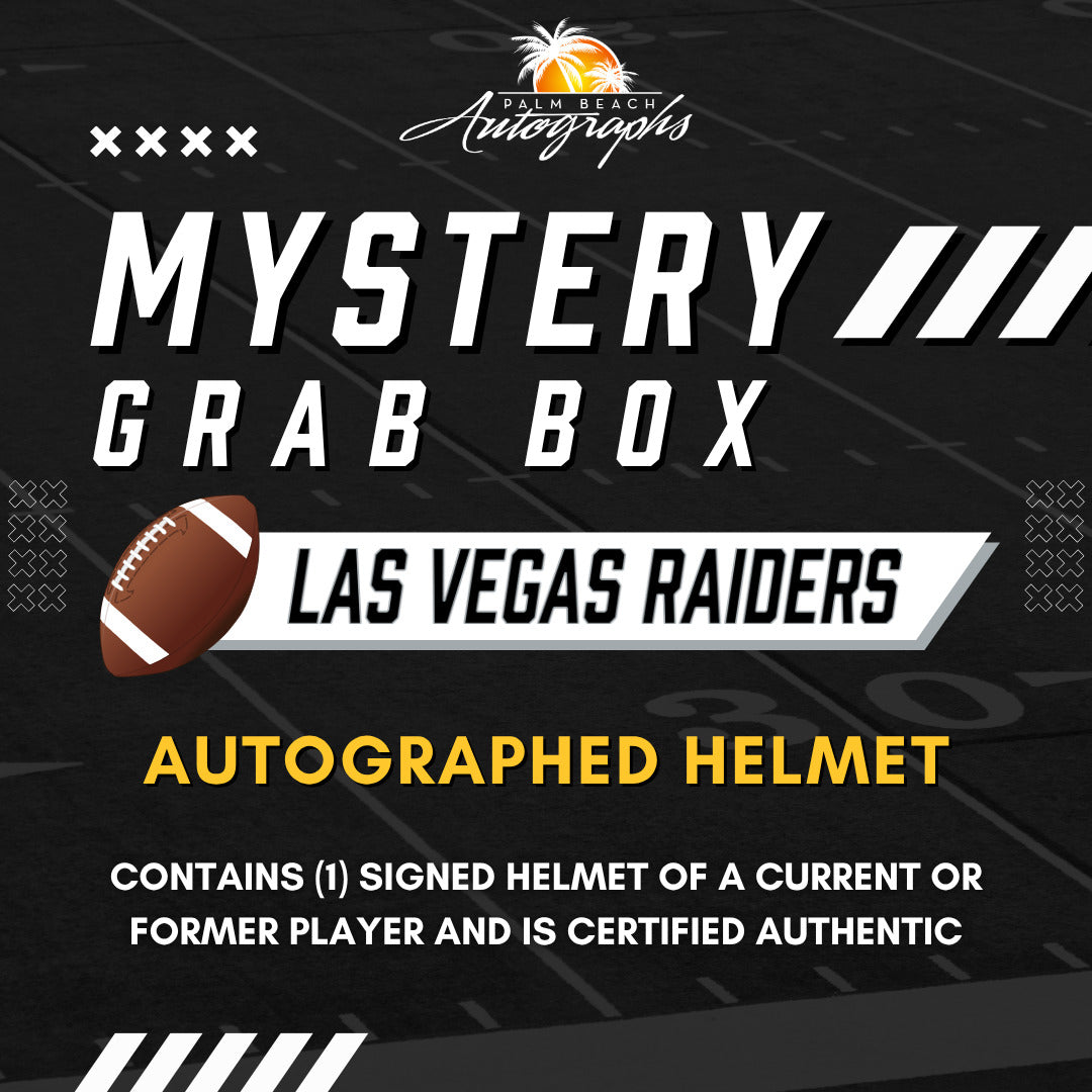 Mystery Grab Box - Las Vegas Raiders NFL Football Autographed Full Size Helmet