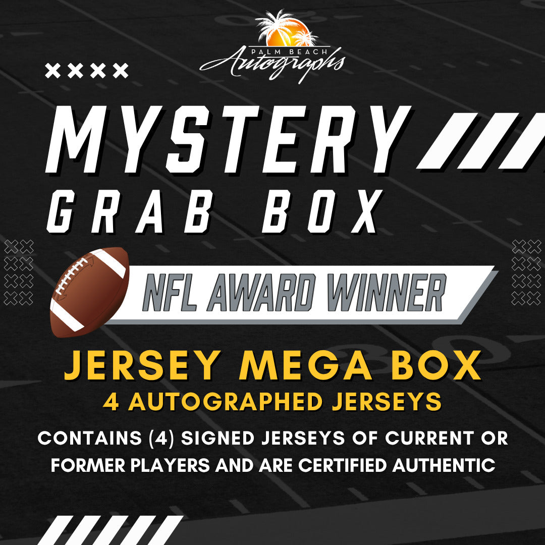 Mystery Grab Bag - NFL Football Autographed Jersey Mega Box - Pro Bowl or Other Major Awards Only