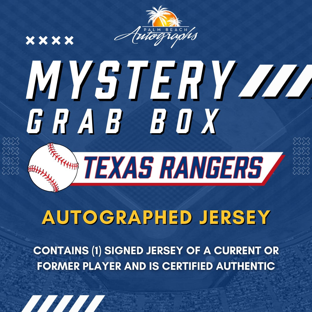 Mystery Grab Box - Texas Rangers MLB Baseball Autographed Jersey