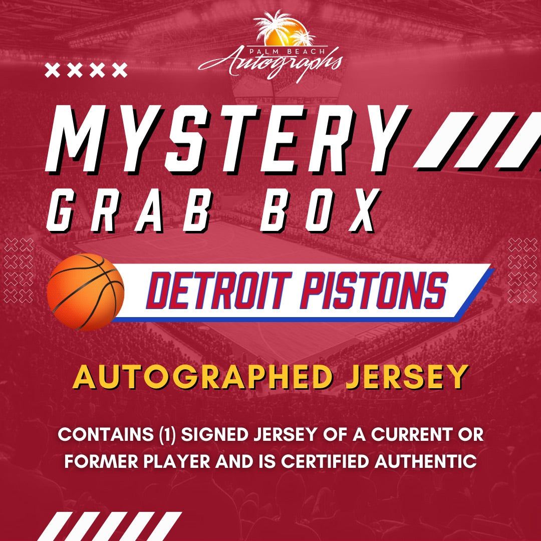 Mystery Grab Box - Detroit Pistons NBA Basketball Autographed Jersey