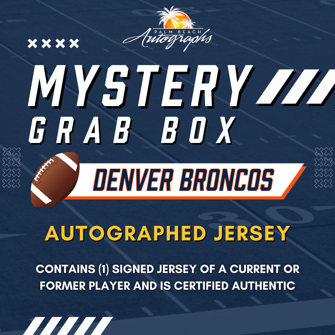 Mystery Grab Box - Denver Broncos NFL Football Autographed Jersey