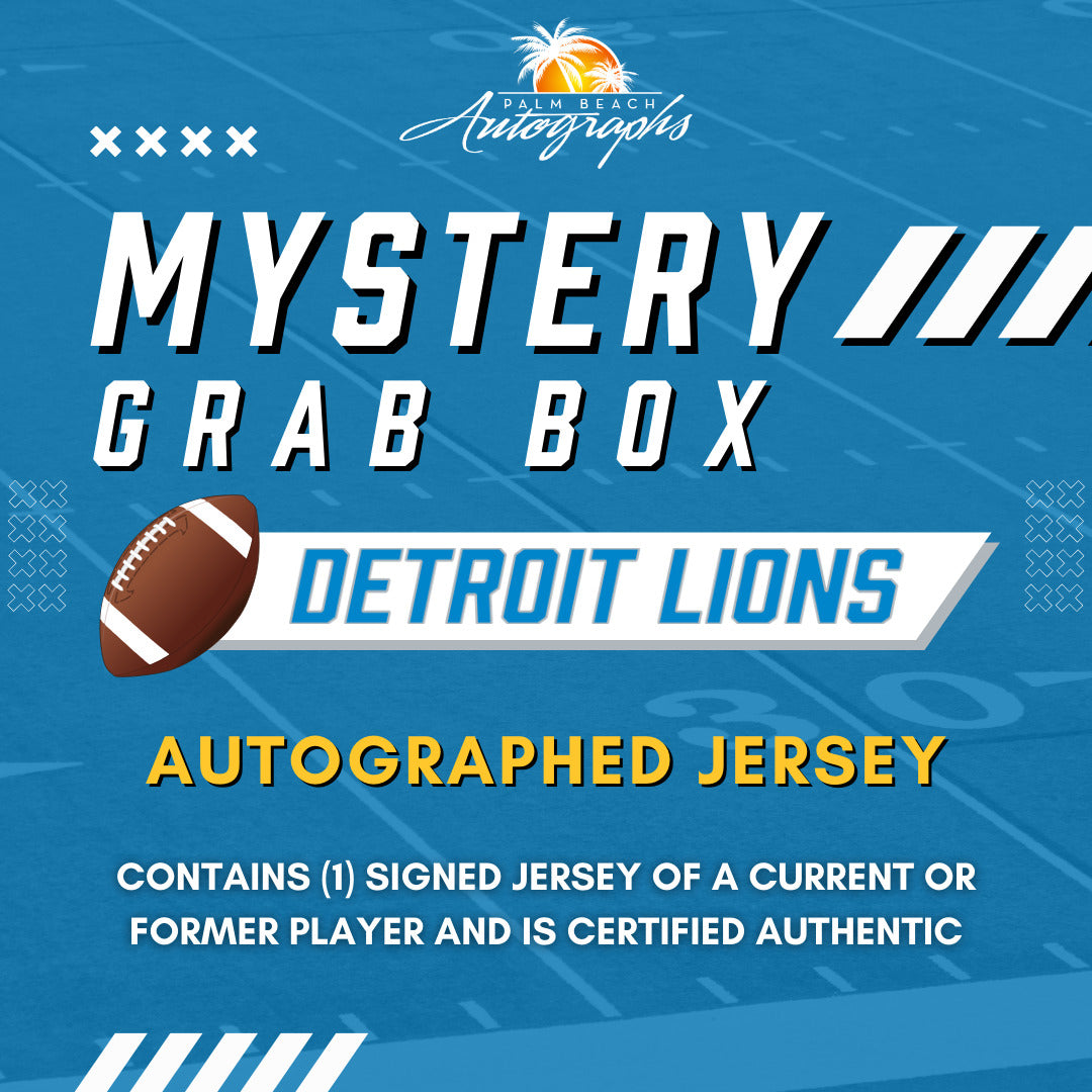 Mystery Grab Box - Detroit Lions NFL Football Autographed Jersey