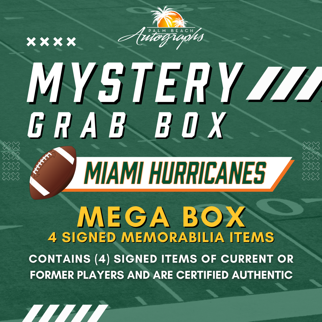 Mystery Grab Box - Miami Hurricanes NCAA Football Autographed Mega Box