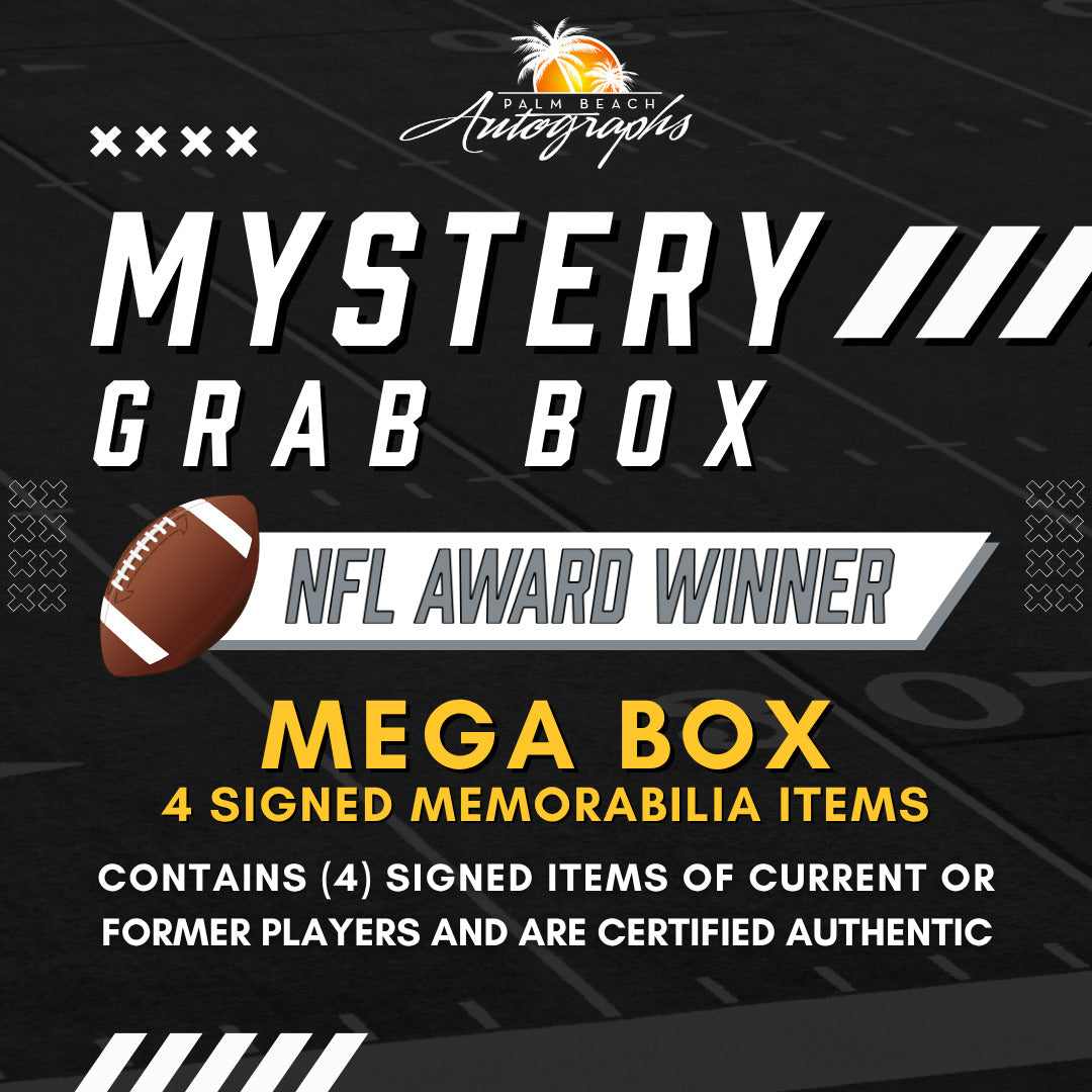 Mystery Grab Box - NFL Football Autographed Mega Box - Pro Bowl or Other Major Awards Only