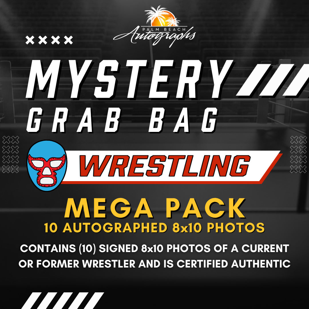 Mystery Grab Bag - Wrestling WWF/WCW/WWE Autographed 8x10 Photo - MEGA Pack of 10