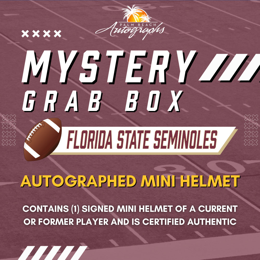 Mystery Grab Box - Florida State Seminoles NCAA Autographed Mini Helmet
