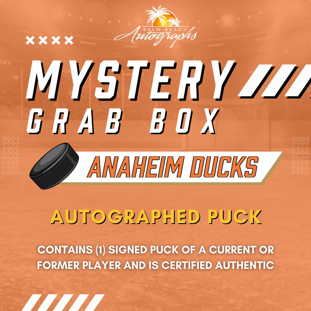 Mystery Grab Bag - Anaheim Ducks NHL Hockey Autographed Hockey Puck