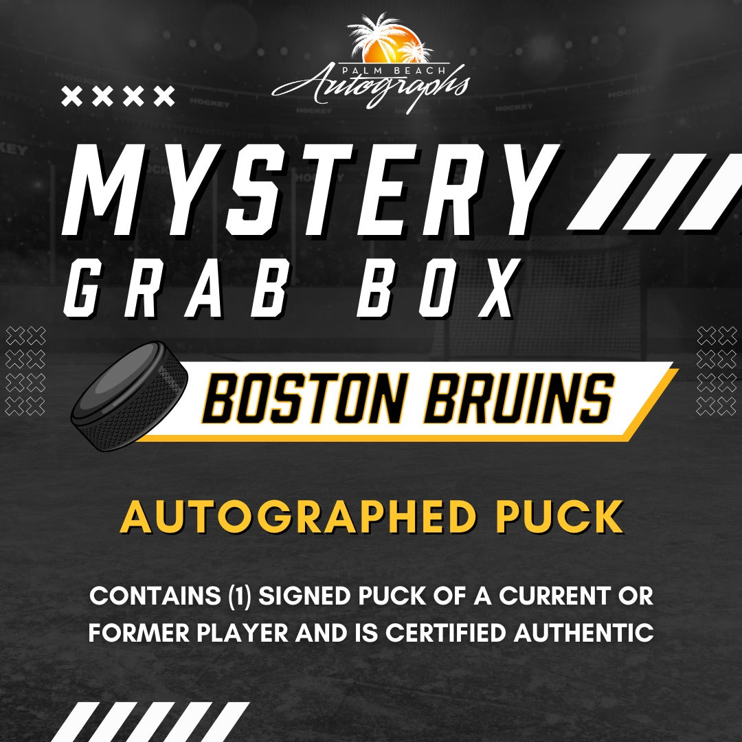 Mystery Grab Bag - Boston Bruins NHL Hockey Autographed Hockey Puck