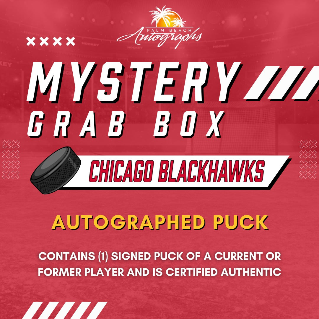 Mystery Grab Bag - Chicago Blackhawks NHL Hockey Autographed Hockey Puck