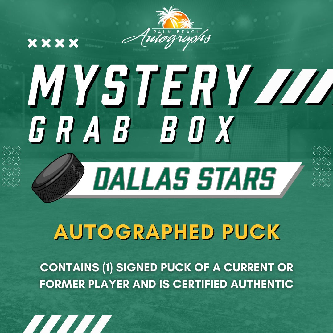 Mystery Grab Bag - Dallas Stars NHL Hockey Autographed Hockey Puck