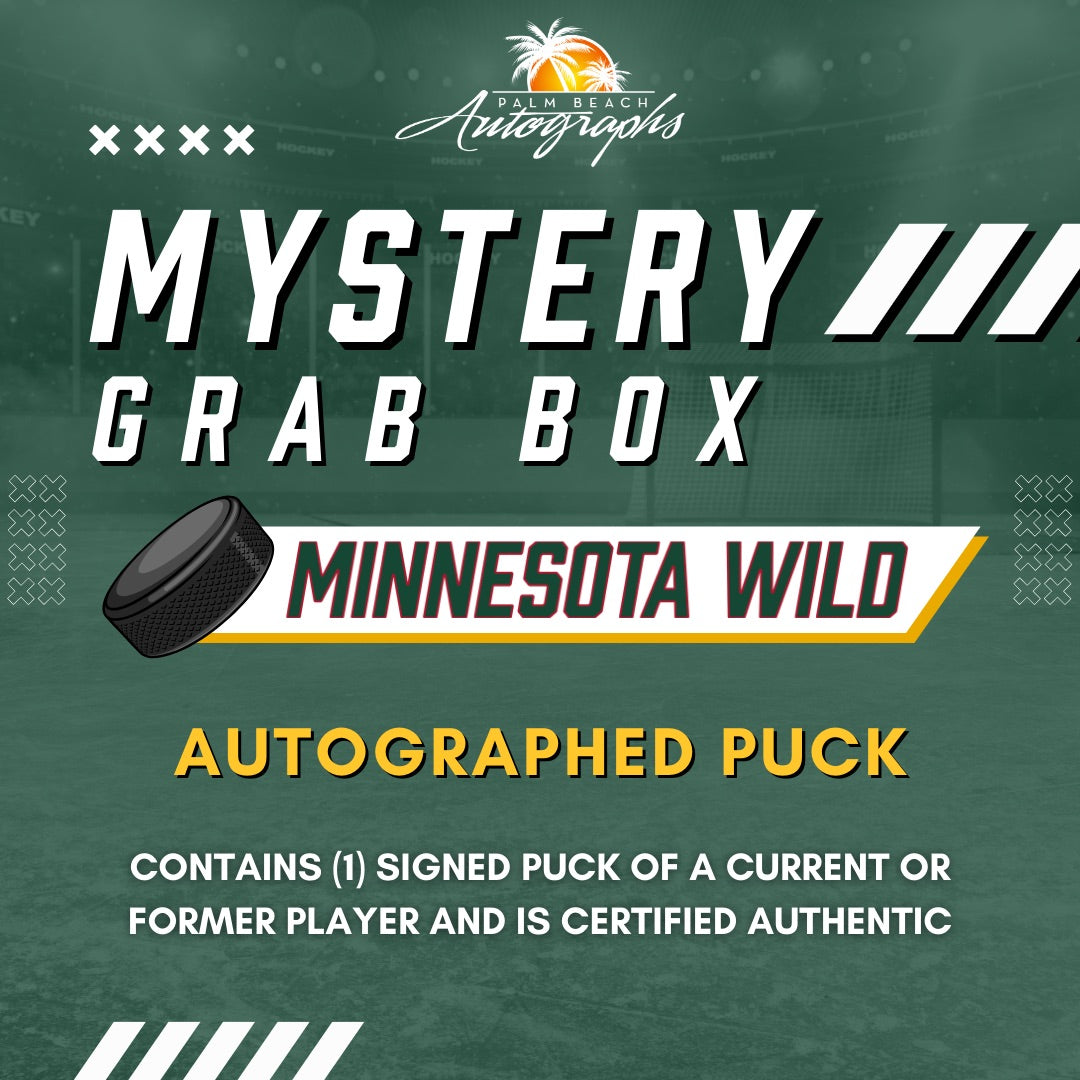 Mystery Grab Bag - Minnesota Wild NHL Hockey Autographed Hockey Puck