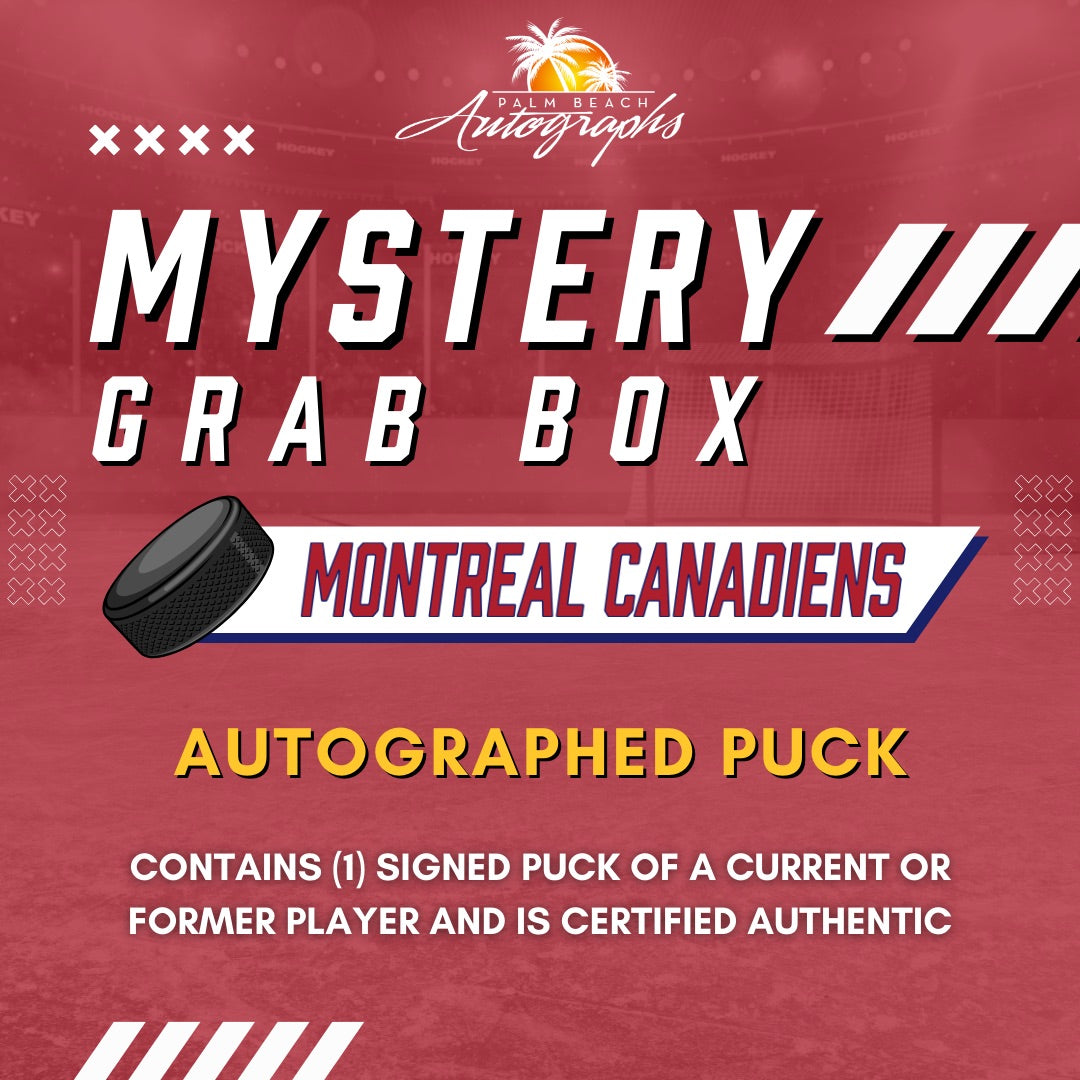 Mystery Grab Bag - Montreal Canadiens NHL Hockey Autographed Hockey Puck