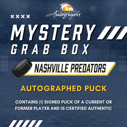 Mystery Grab Bag - Nashville Predators NHL Autographed Hockey Puck