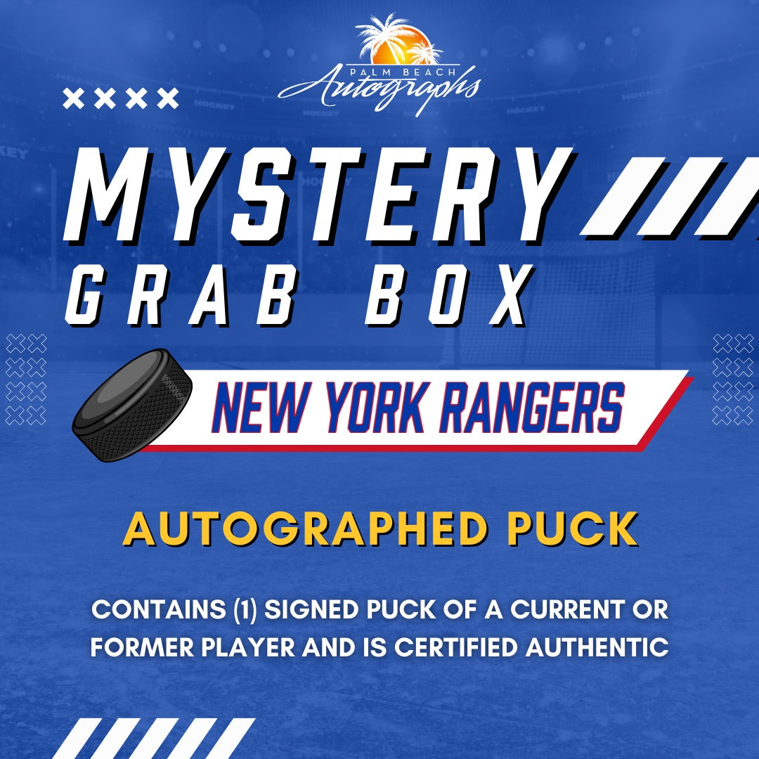 Mystery Grab Bag - New York Rangers NHL Hockey Autographed Hockey Puck