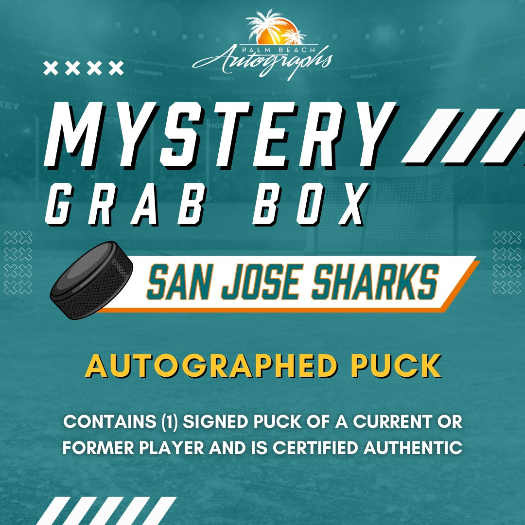 Mystery Grab Bag - San Jose Sharks NHL Hockey Autographed Hockey Puck