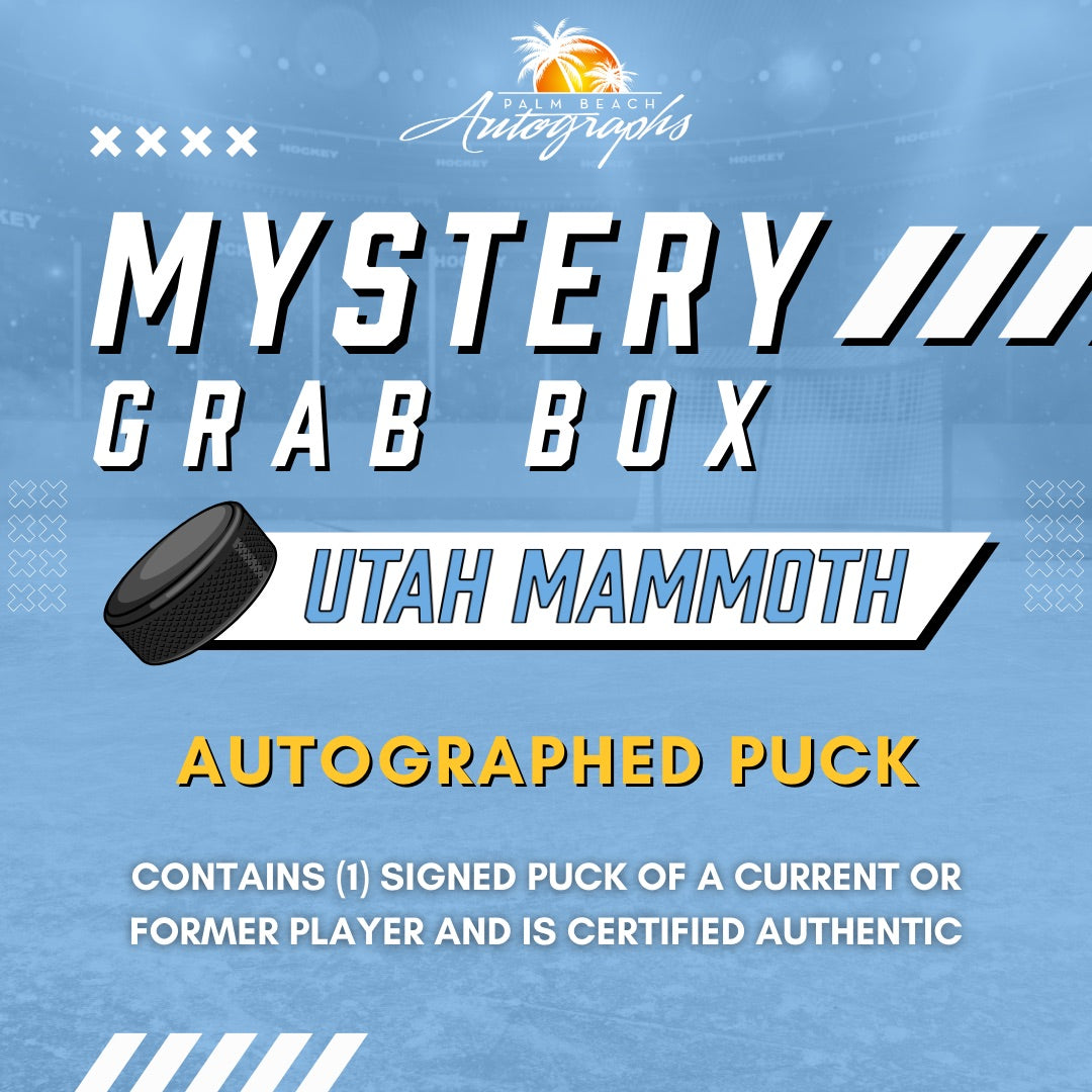 Mystery Grab Bag - Utah Mammoth NHL Hockey Autographed Hockey Puck