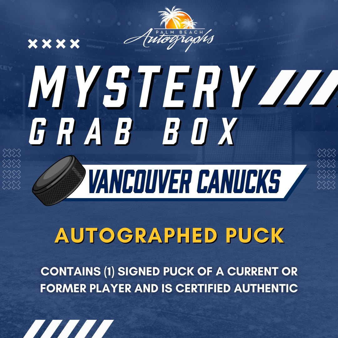 Mystery Grab Bag - Vancouver Canucks NHL Hockey Autographed Hockey Puck