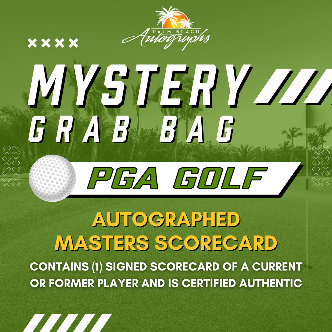 Mystery Grab Bag - PGA Autographed Masters Scorecard