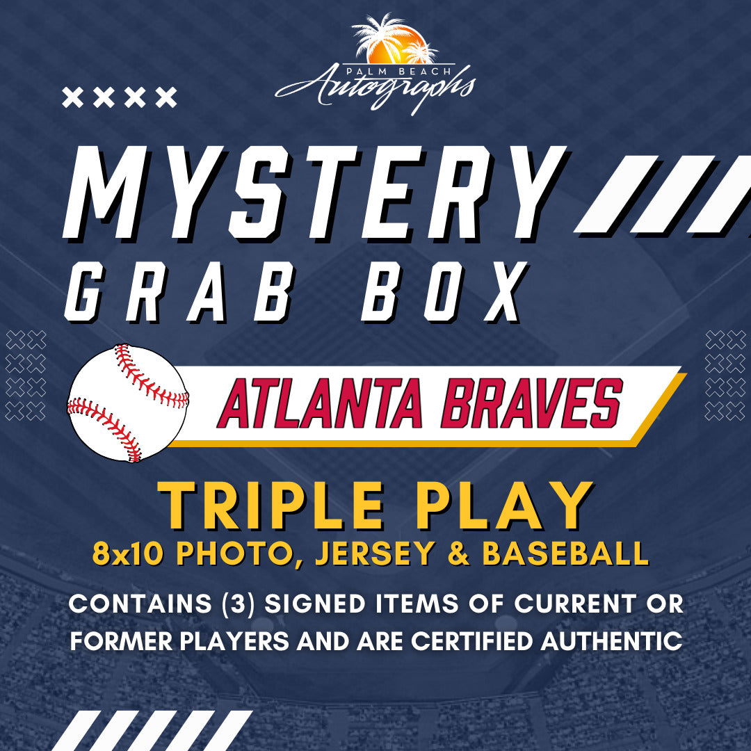 Mystery Grab Box - Atlanta Braves MLB Autographed Triple Play