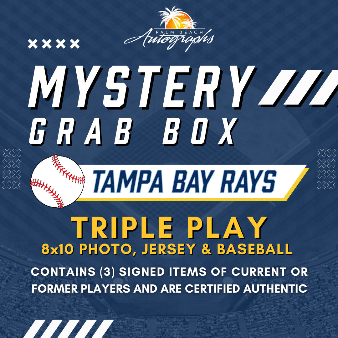 Mystery Grab Box - Tampa Bay Rays MLB Autographed Triple Play