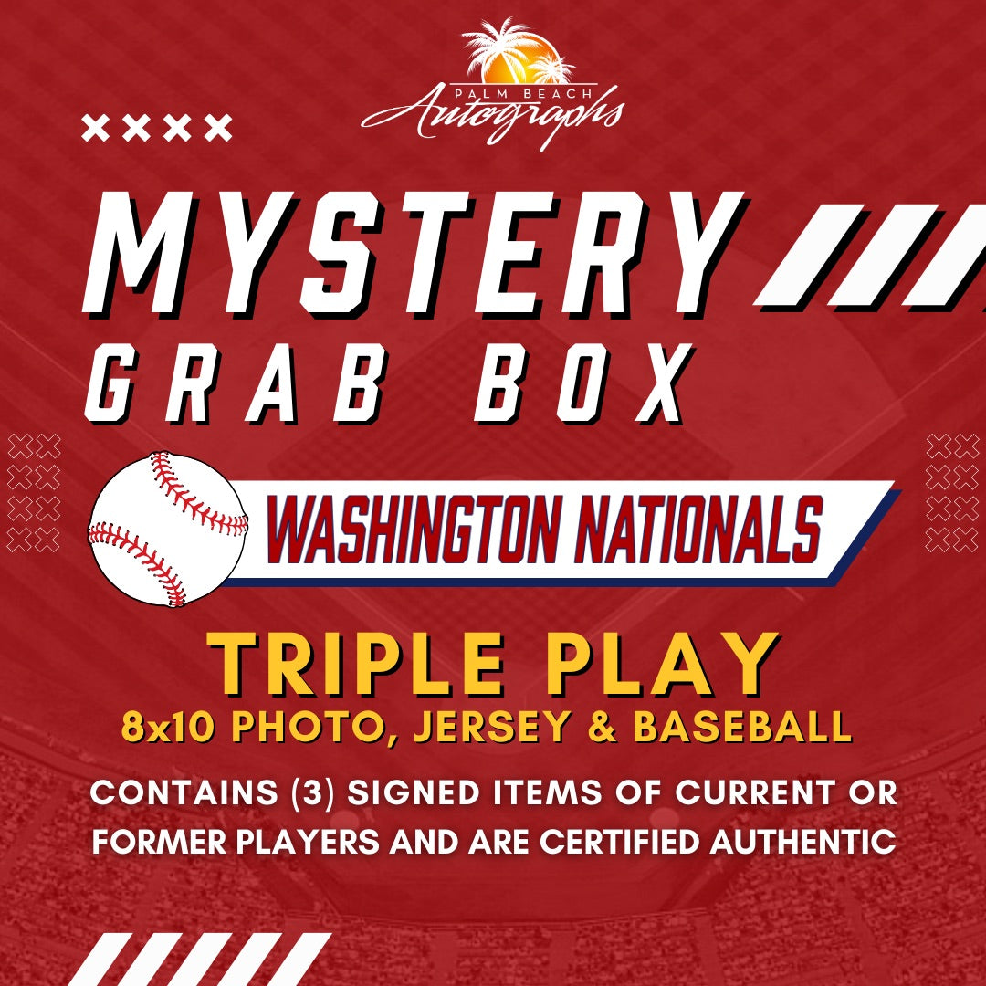 Mystery Grab Box - Washington Nationals MLB Baseball Triple Play Box