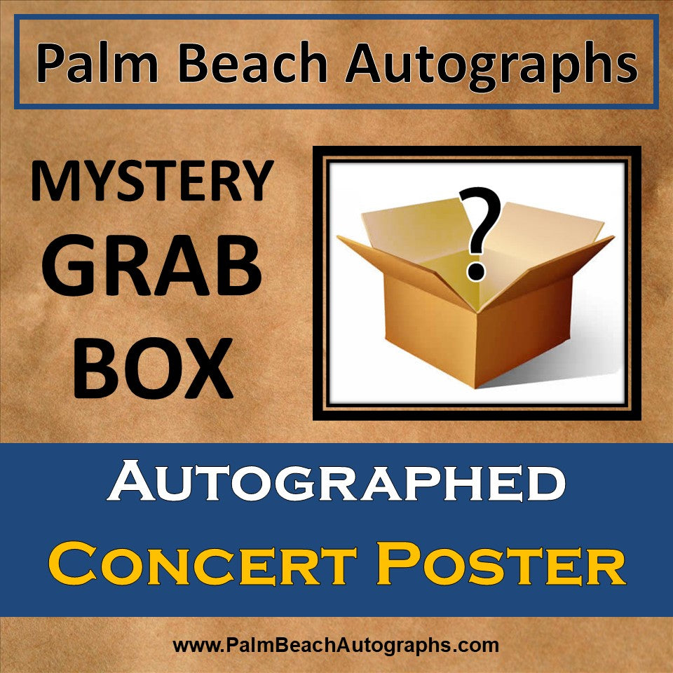 MYSTERY GRAB BOX - Autographed Concert Poster