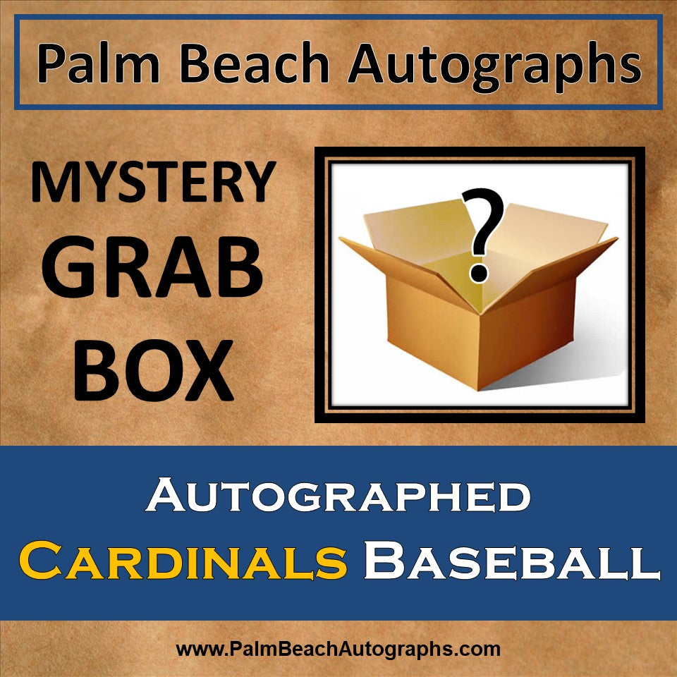 MYSTERY GRAB BOX - Autographed St Louis Cardinals Player MLB Baseball in Cube