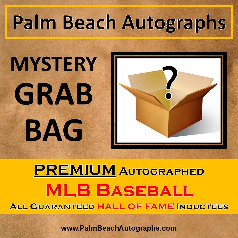 MYSTERY GRAB BOX - Autographed Hall Of Famer MLB Baseball in Cube