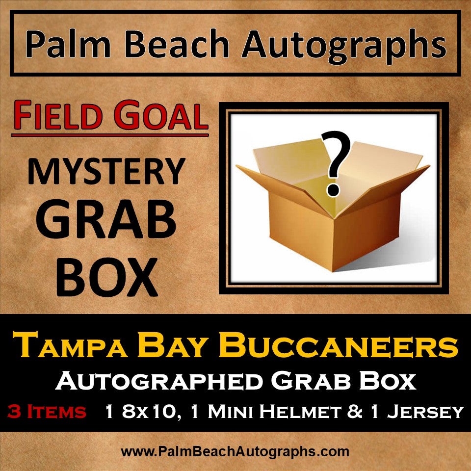 MYSTERY GRAB BOX - Autographed Tampa Bay Buccaneers Field Goal Box