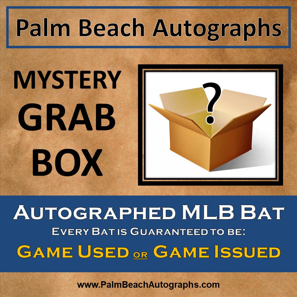 MYSTERY GRAB BOX - Autographed Game Used or Game Issue Bat