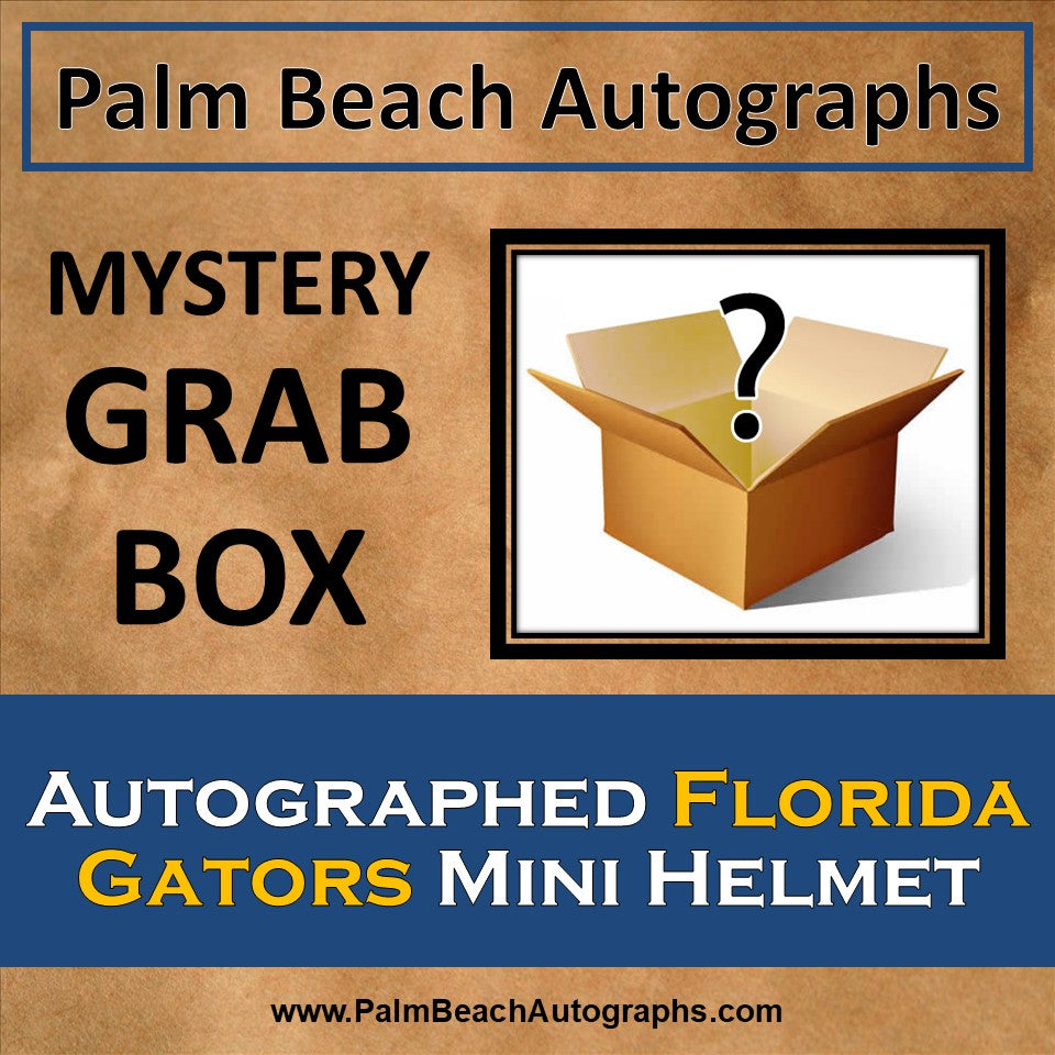 MYSTERY GRAB BOX - Autographed Florida Gators Mini Helmet