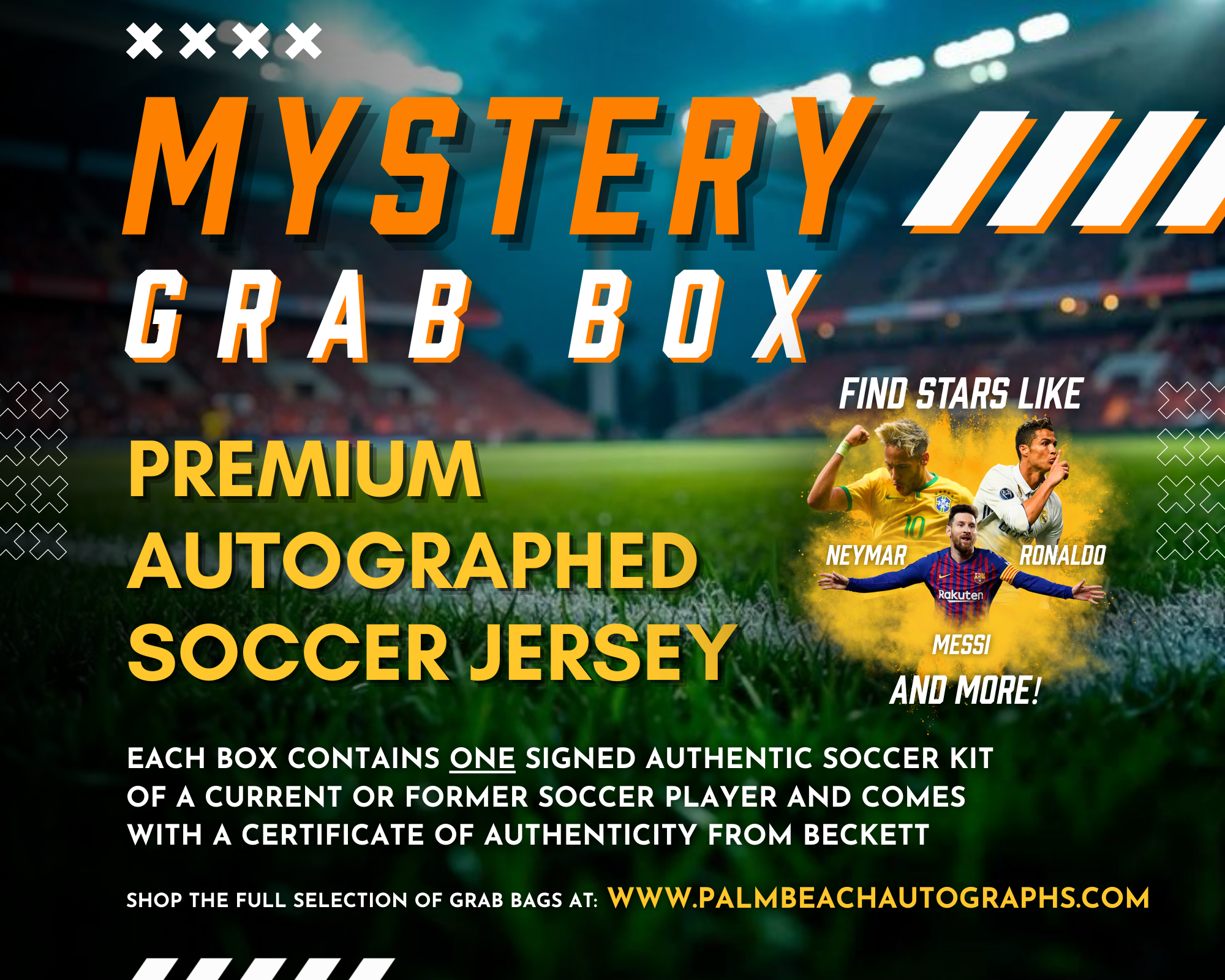 MYSTERY GRAB BOX - Premium Autographed Soccer Jersey