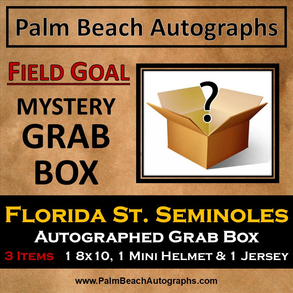 MYSTERY GRAB BOX - Autographed Florida State FSU Seminoles Field Goal Box