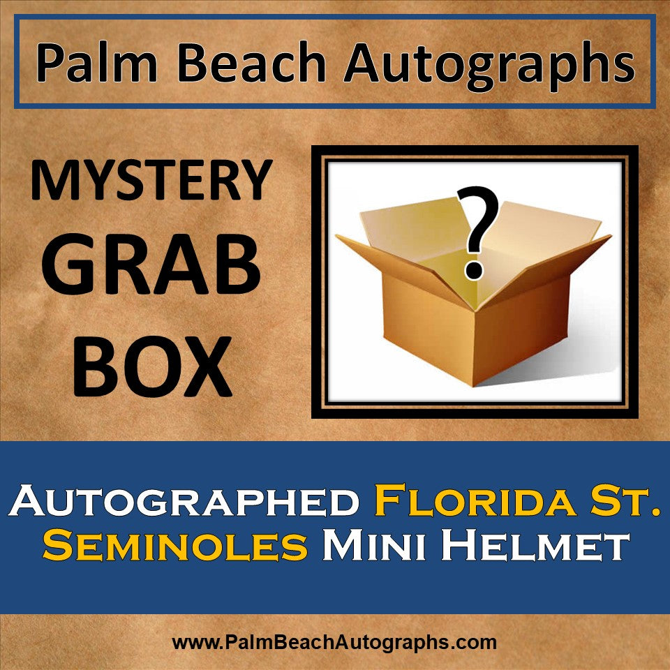 MYSTERY GRAB BOX - Autographed Florida State Seminoles Mini Helmet