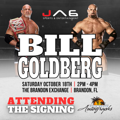 BILL GOLDBERG AUTOGRAPH EVENT - Tampa (Brandon Exchange) In-Store Public Signing - October 18th, 2025