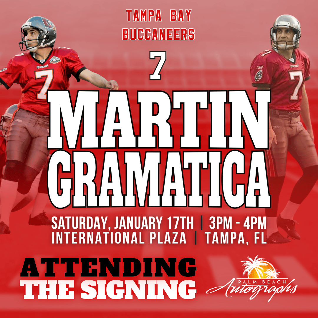 MARTIN GRAMATICA AUTOGRAPH EVENT - Tampa (International Plaza) In-Store Public Signing - January 17th, 2026