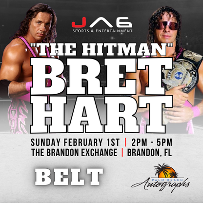 BRET "THE HITMAN" HART AUTOGRAPH EVENT - Tampa (Brandon Exchange) In-Store Public Signing - FEBRUARY 1st, 2026