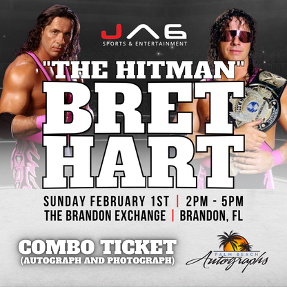 BRET "THE HITMAN" HART AUTOGRAPH EVENT - Tampa (Brandon Exchange) In-Store Public Signing - FEBRUARY 1st, 2026