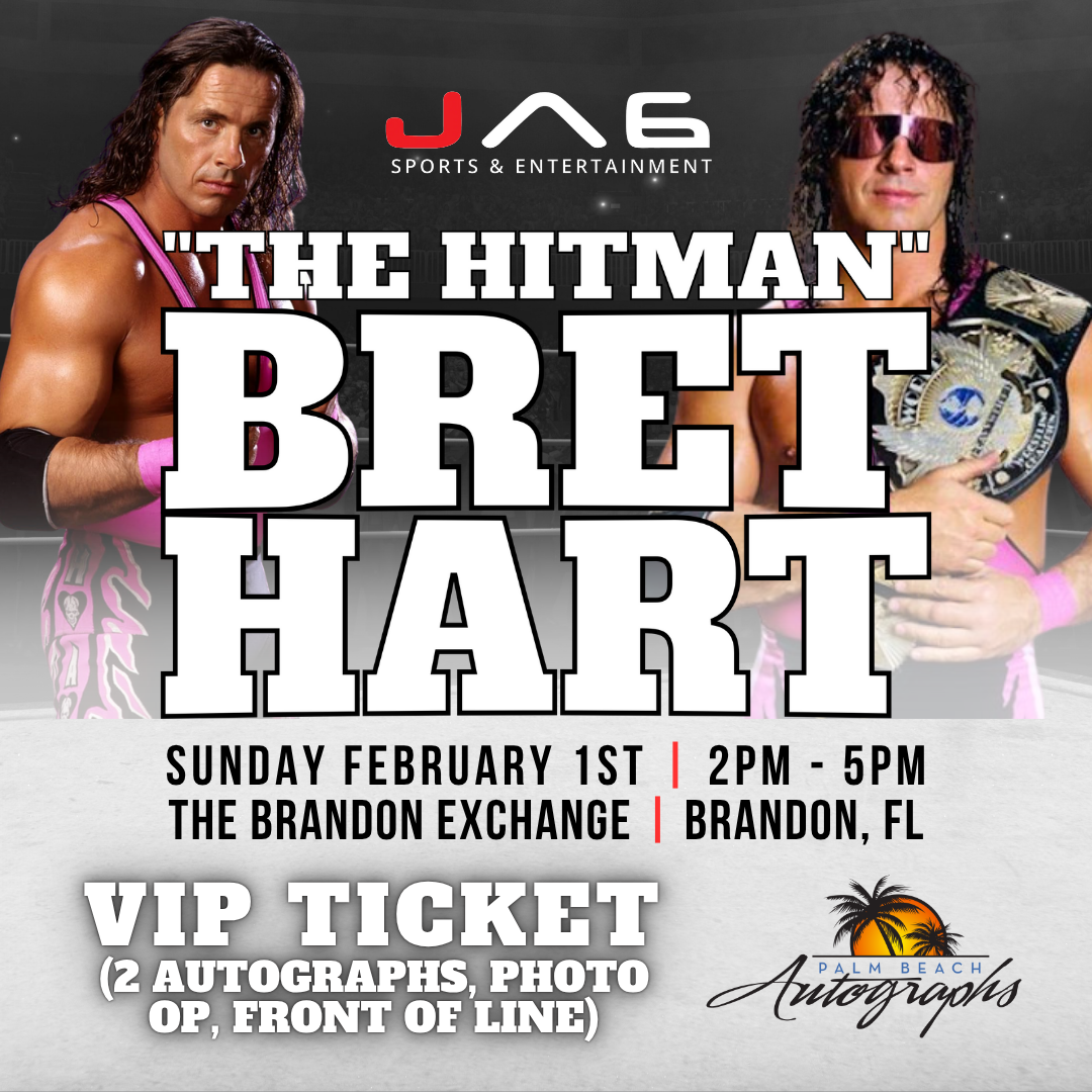 BRET "THE HITMAN" HART AUTOGRAPH EVENT - Tampa (Brandon Exchange) In-Store Public Signing - FEBRUARY 1st, 2026